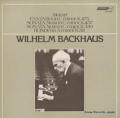 BACKHAUS, WILHELM wilhelm backhaus plays mozart K15C-5036