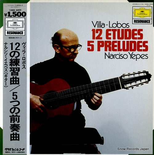 YEPES, NARCISO villa-lobos 12etudes 5preludes 15MG3099