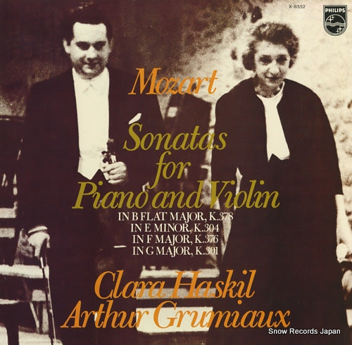 HASKIL, CLARA mozart; sonatas for piano and violin X-8552