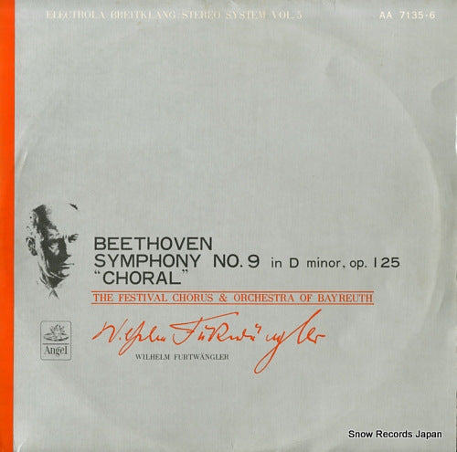 FURTWANGLER, WILHELM beethoven; symphony no.9 in d minor, op.125 "choral" AA7135.36