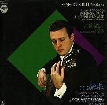 BITETTI, ERNESTO rodorigo, joaquin; fantasia para un gentilhombre OS-2385-H
