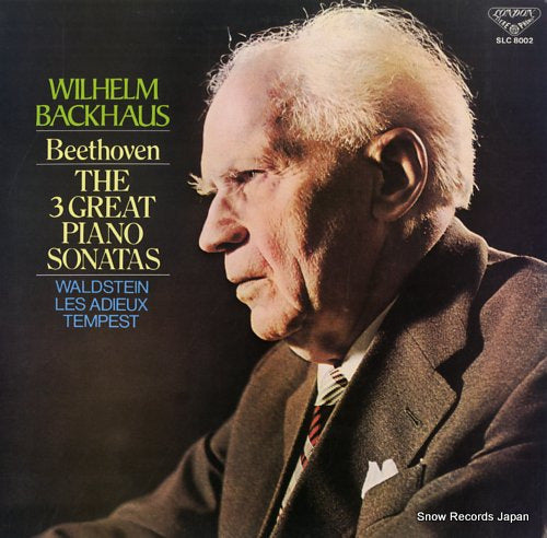 BACKHAUS, WILHELM beethoven; the three great piano sonatas SLC8002