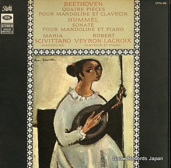 SCIVITTARO, MARIA beethoven; quater pieces pour mandoline et clavecin CPTA350