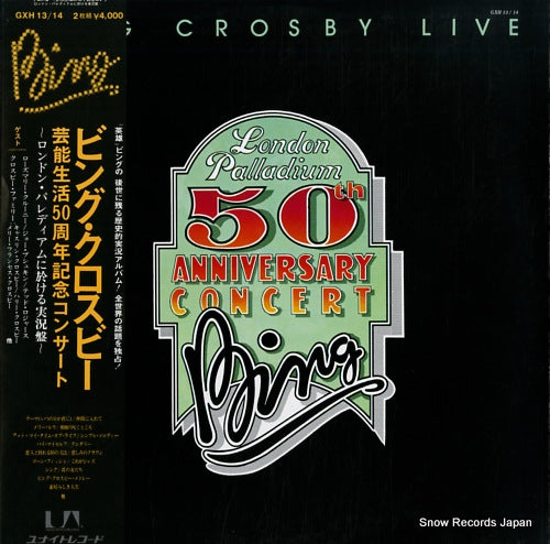 CROSBY, BING london palladium 50th anniversary concert GXH13/14