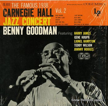 GOODMAN, BENNY the famous 1938 carnegie hall jazz concert vol.2 CL815