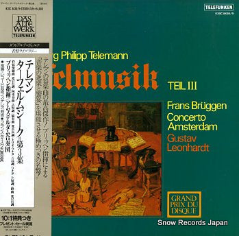 BRUGGEN, FRANS telemann; tafelmusik teil iii K20C8438/9