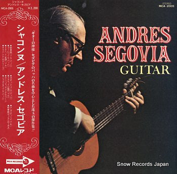 SEGOVIA, ANDRES chaconne MCA-2005