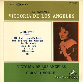 DE LOS ANGELES, VICTORIA fabulous victoria de los angeles, the AA7227
