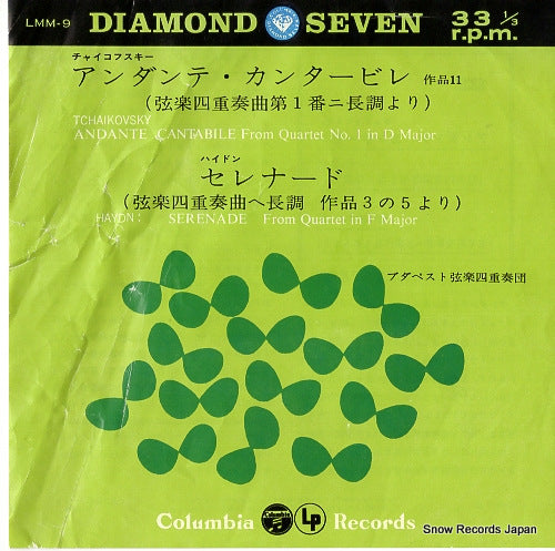 BUDAPEST STRING QUARTET, THE tchaikovsky; andante cantabile from quartet no.1 in d major LMM-9