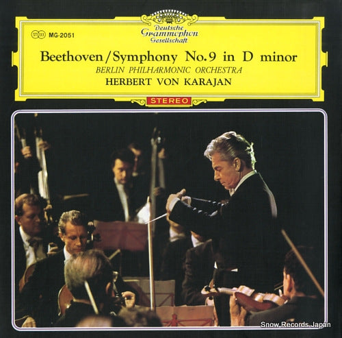 KARAJAN, HERBERT VON beethoven; symphony no.9 in d minor MG-2051