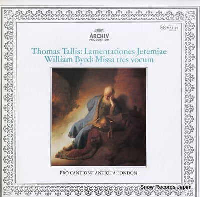 PRO CANTIONE ANTIQUA thomas tallis; lamentationes jeremiae MA5101