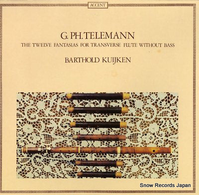 KUIJKEN, BARTHOLD telemann; the twelve fantasias for transverse flute without bass ACC7803