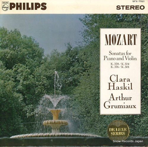 GRUMIAUX, ARTHUR mozart; sonatas for piano and violin SFX-7521