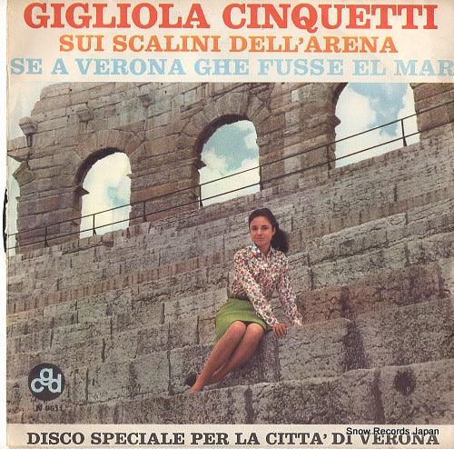 CINQUETTI, GIGLIOLA sui scalini dell'arena N9511