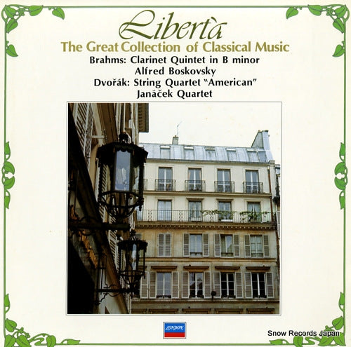 BOSKOVSKY, ALFRED brahms; clarinet quintet in b minor op.115 IL3066