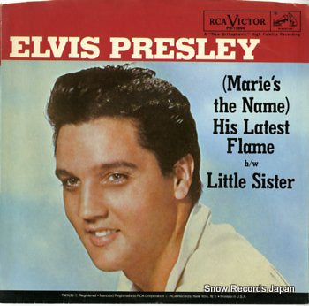 PRESLEY, ELVIS (marie's the name) his latest flame PB-13894
