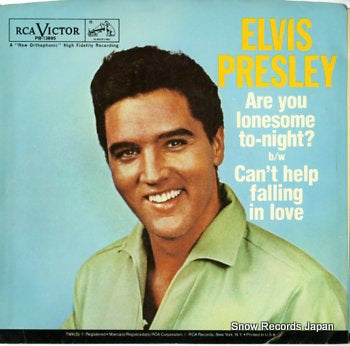 PRESLEY, ELVIS are you lonesome to-night? PB-13895