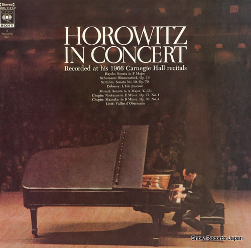 HOROWITZ, VLADIMIR horowitz in concert at carnegie hall 1966 SOCL1121