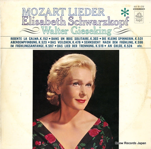 SCHWARZKOPF, ELISABETH mozart lieder AA-8109