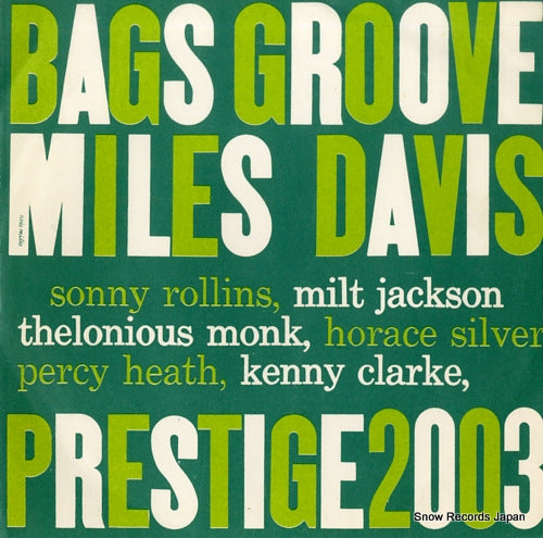 DAVIS, MILES bag's groove(take 1) MJ-2003
