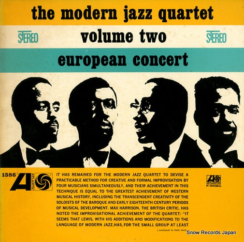 MODERN JAZZ QUARTET, THE european concert volume two P-6032A