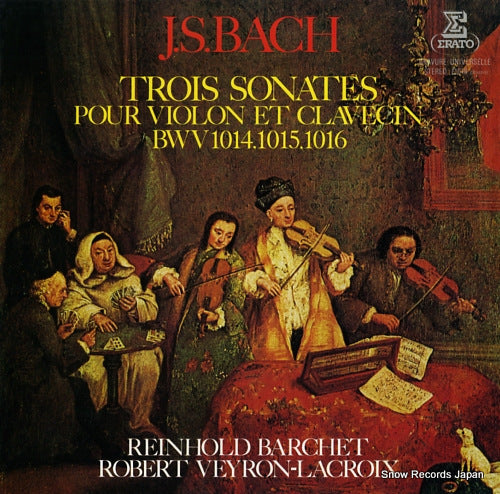 BARCHET, REINHOLD bach; trois sonates pour violon et clavecin E-1018