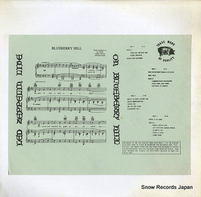 LED ZEPPELIN live on blueberry hill LPVC8236