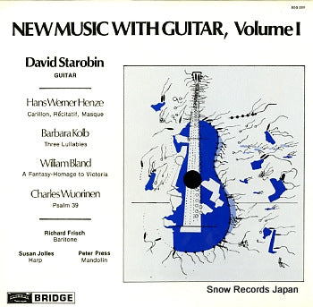 STAROBIN, DAVID new music with guitar, volume1 BDG2001