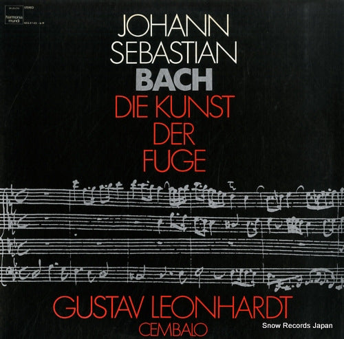 LEONHARDT, GUSTAV bach; die kunst der fuge ULS-3145-6-H