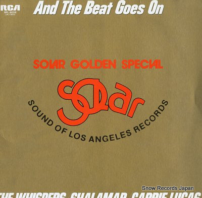 WHISPERS, THE / SHALAMAR / CARRIE LUCAS and the beat goes on / solar golden special RPL-8026