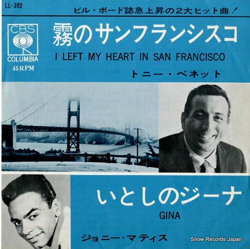 BENNETT, TONY / JOHMMY MATHIS i left my heart in san francisco LL-392
