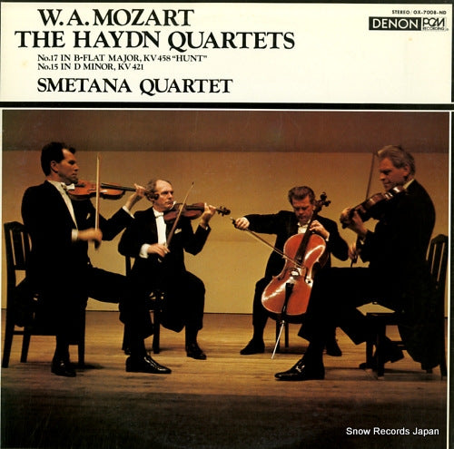 SMETANA QUARTET mozart; two string quartets no.17 & no.15 OX-7008-ND