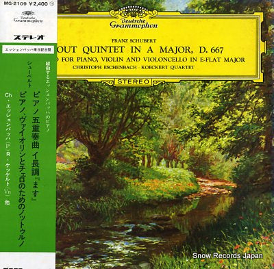 ESCHENBACH, CHRISTOPH schubert; trout quintet in a major MG-2109