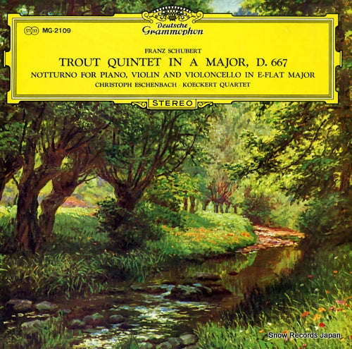 ESCHENBACH, CHRISTOPH schubert; trout quintet in a major MG-2109