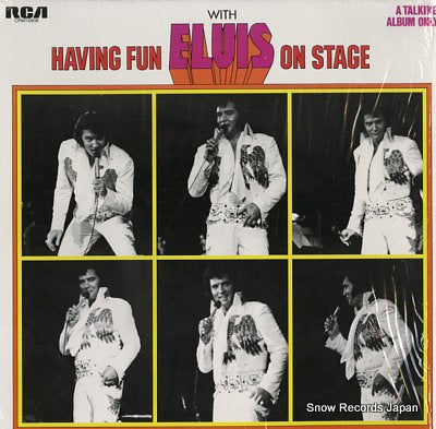 PRESLEY, ELVIS having fun with elvis on stage CPM1-0818