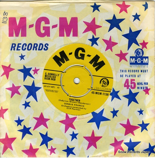 FRANCIS, CONNIE together 45-MGM-1138