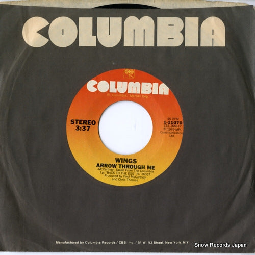 WINGS arrow through me 1-11070