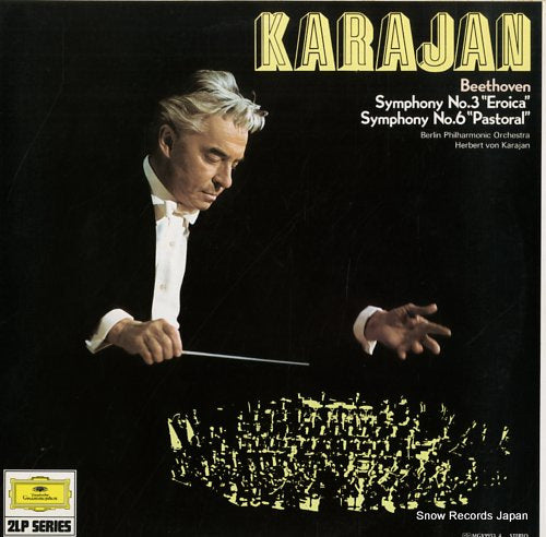 KARAJAN, HERBERT VON beethoven; symphony no.3 "eroica" & symphony no.6 "pastoral" MGX9953-4