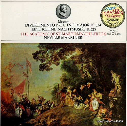 MARRINER, NEVILLE mozart; divertimento no.17 in d major, k.334 SLC(A)6093