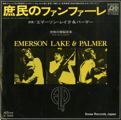 EMERSON, LAKE AND PALMER fanfare for the common man P-189A