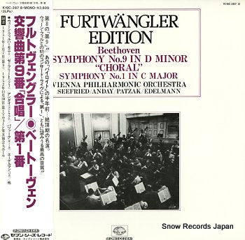 FURTWANGLER, WILHELM beethoven; symphony no.9 "choral " / no.1 K19C-287
