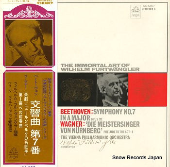 FURTWANGLER, WILHELM beethoven; symphony no.7 in a major opus.92 / wagner; die meistersinger von nurnberg prelude to the act 1 AA-8267