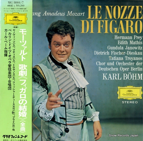 BOHM, KARL mozart; le nozze di figaro MG8004