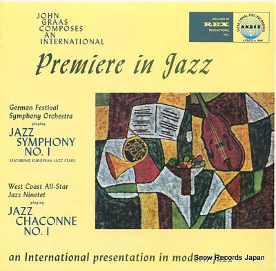 GRAAS, JOHN international premiere in jazz ANDEX-A3003