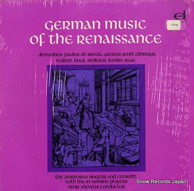STEVENS, DENIS german music of the renaissance 97270-4