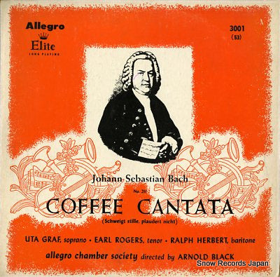 BLACK, ARNOLD bach; coffee cantata ALLEGRO3001