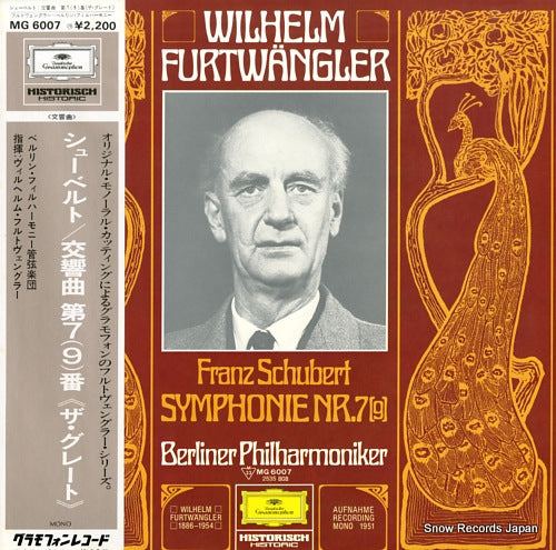FURTWANGLER, WILHELM schubert, franz; symphonie  nr.7(9) MG6007