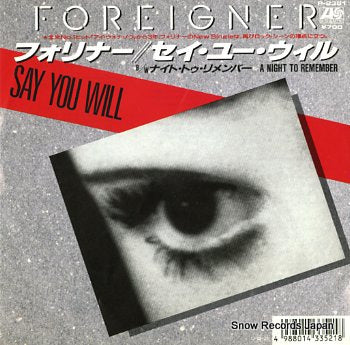 FOREIGNER say you will P-2351