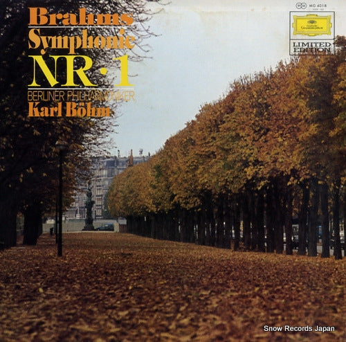 BOHM, KARL brahms; symphonie nr.1 in c minor, op.68 MG4018
