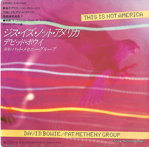 BOWIE, DAVID this is not america EYS-17522